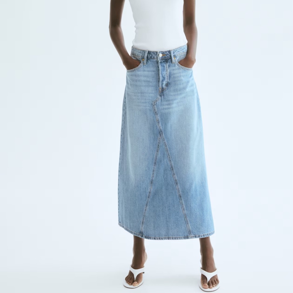 H&M Light Blue Denim Skirt - Picture 4 of 8